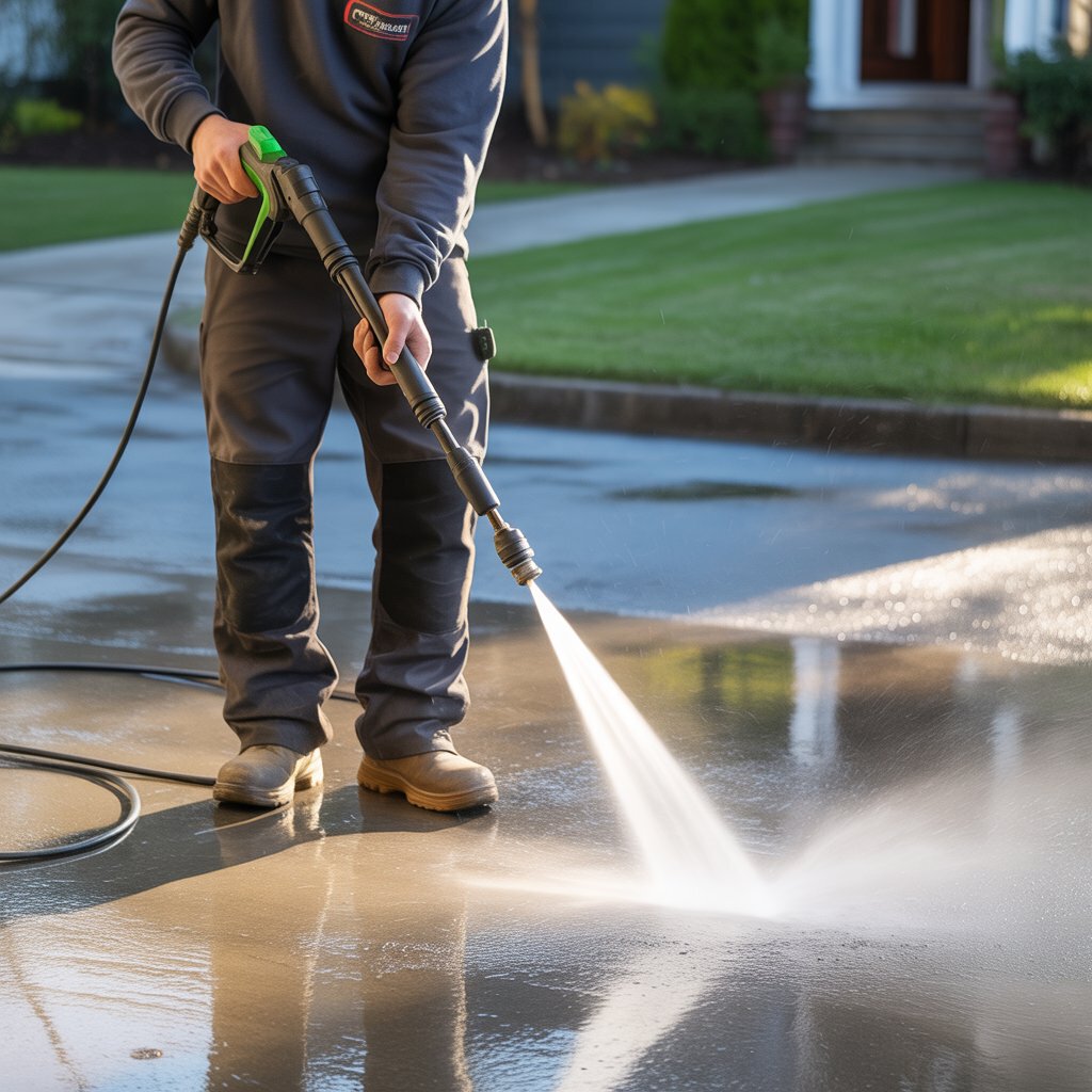 pro handyman power washing
