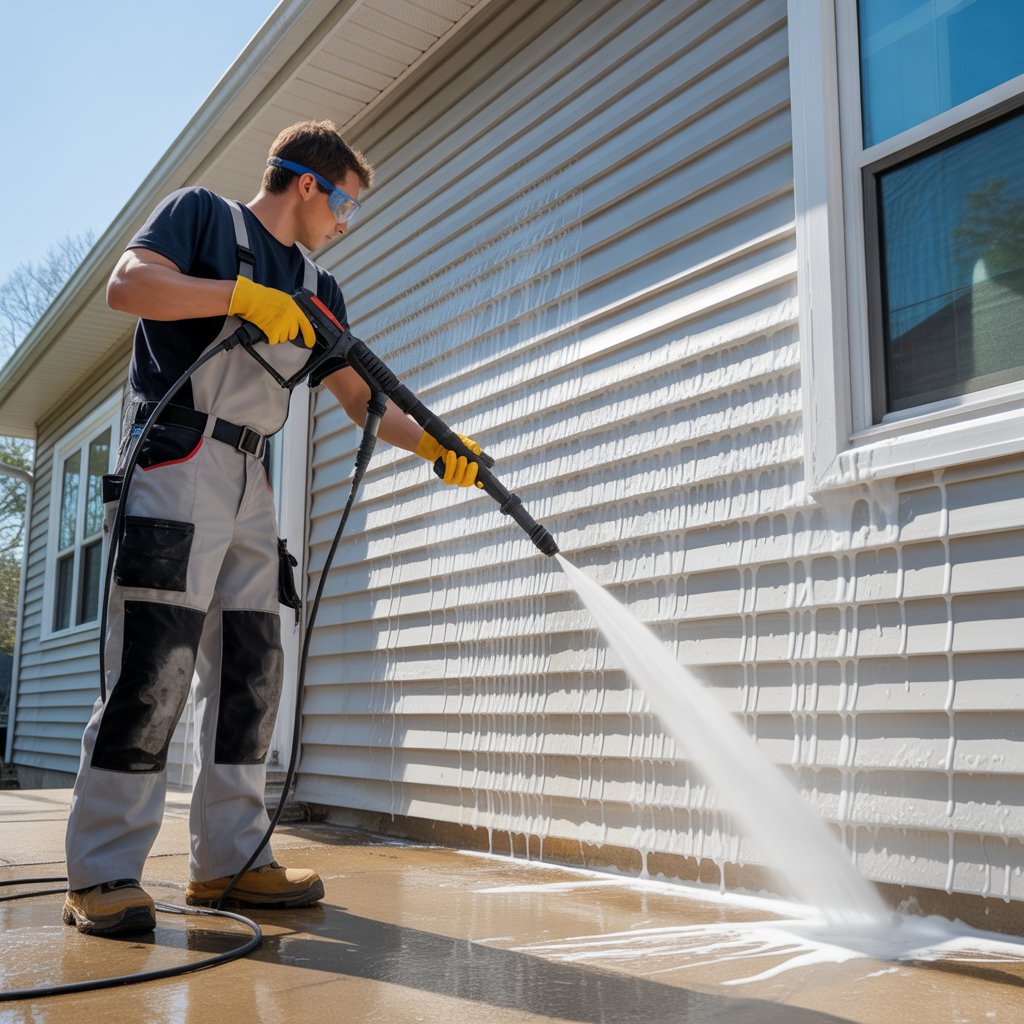 professional-handyman-Aluminum-siding-power-washing