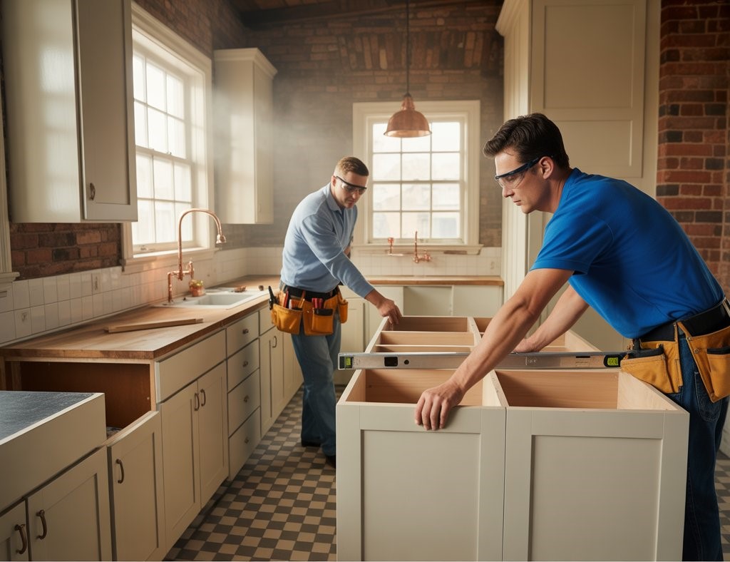 Handyman service GTA installing Cabinets